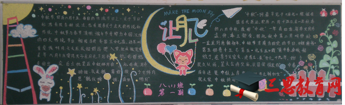 中秋节黑板报