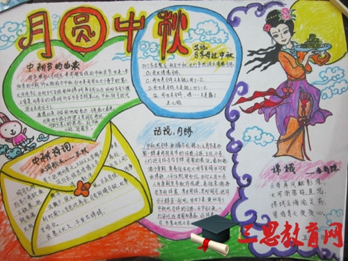 中秋节手抄报资料:写月亮的诗句